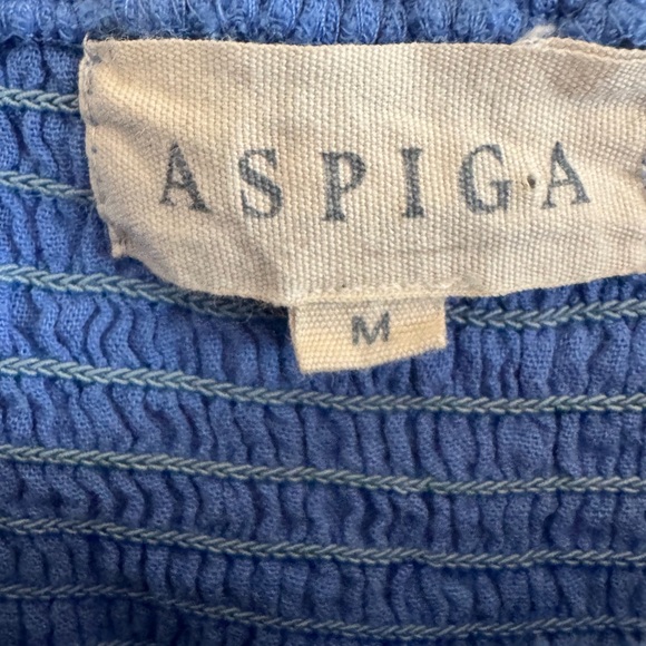 Aspiga blue organic cotton maxi dress size medium - Picture 2 of 8